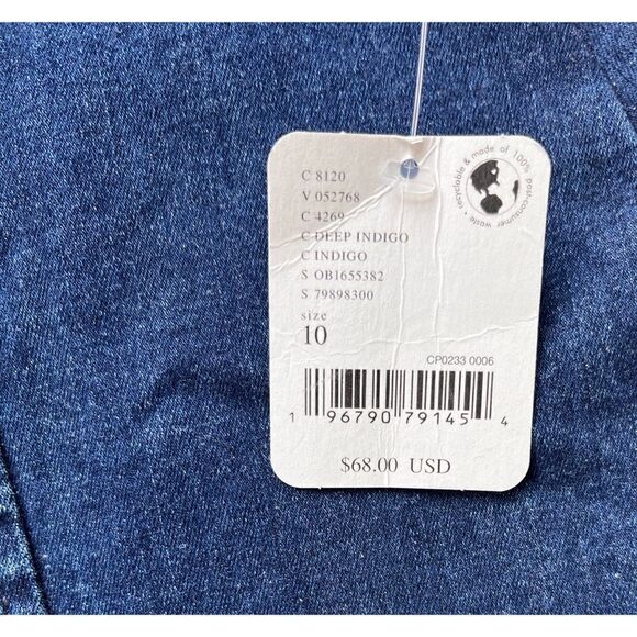NWT Free People We the Free Layla Denim Mini Skirt in Deep Indigo, Size 10 - Picture 12 of 16